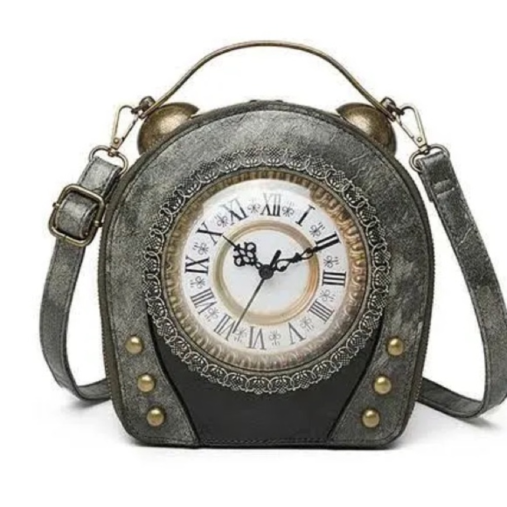 Steampunk clock purse